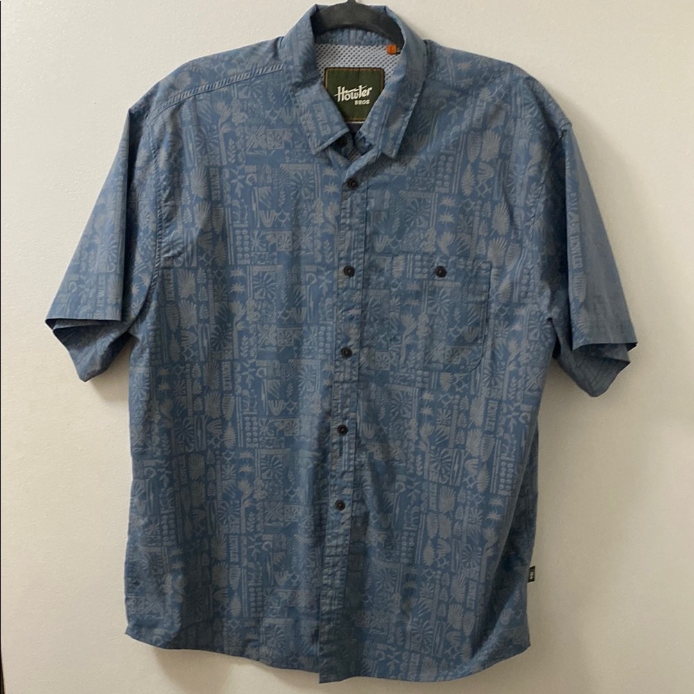 Howler Brothers Men's Blue Casual Shirt